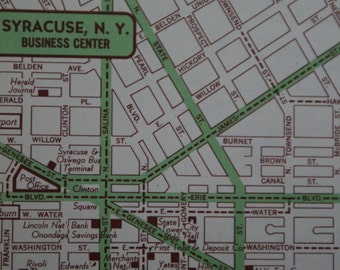Street map Syracuse New York v209