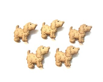Dog Buttons Jesse James Buttons Dog Days Dress It Up Buttons Set of 5 Shank Back - 812 KK