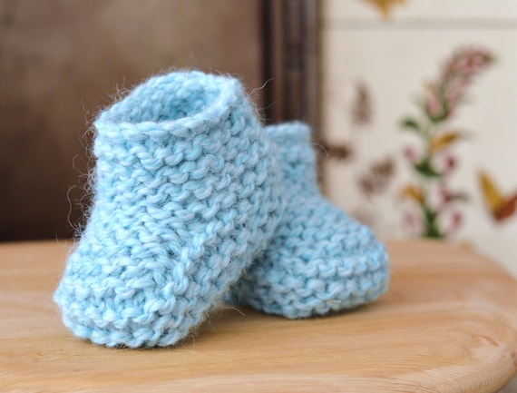 KNITTING PATTERN Chunky Baby Booties Quick and Easy Beginner a