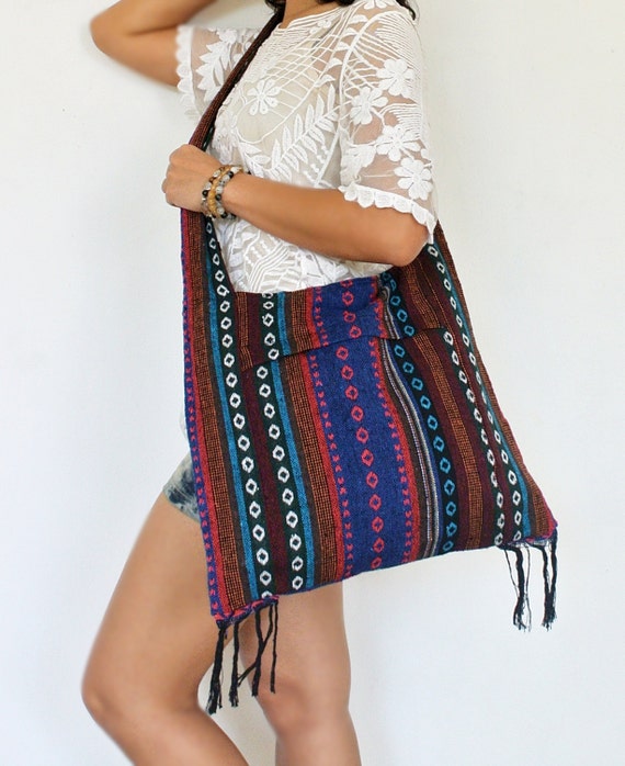 Cotton Bag, Hmong Bag, Hand Woven, Aztec, Nepali, Messenger Bag ...