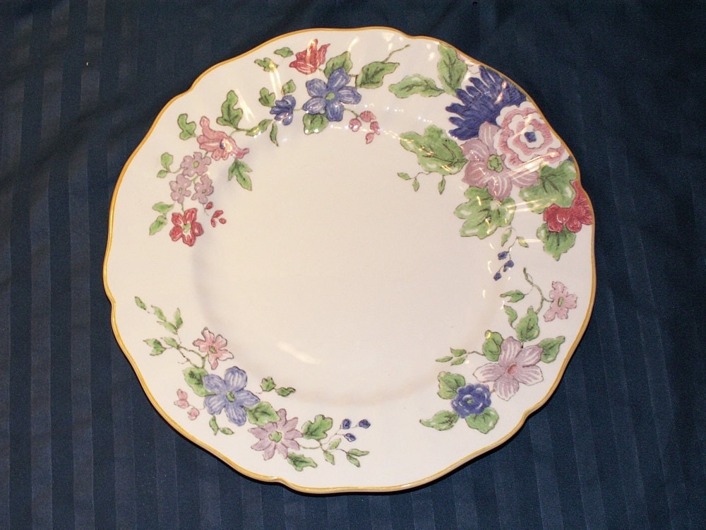 Vintage China- Royal Doulton Luncheon Plate, Dunbar Pattern, Made in ...
