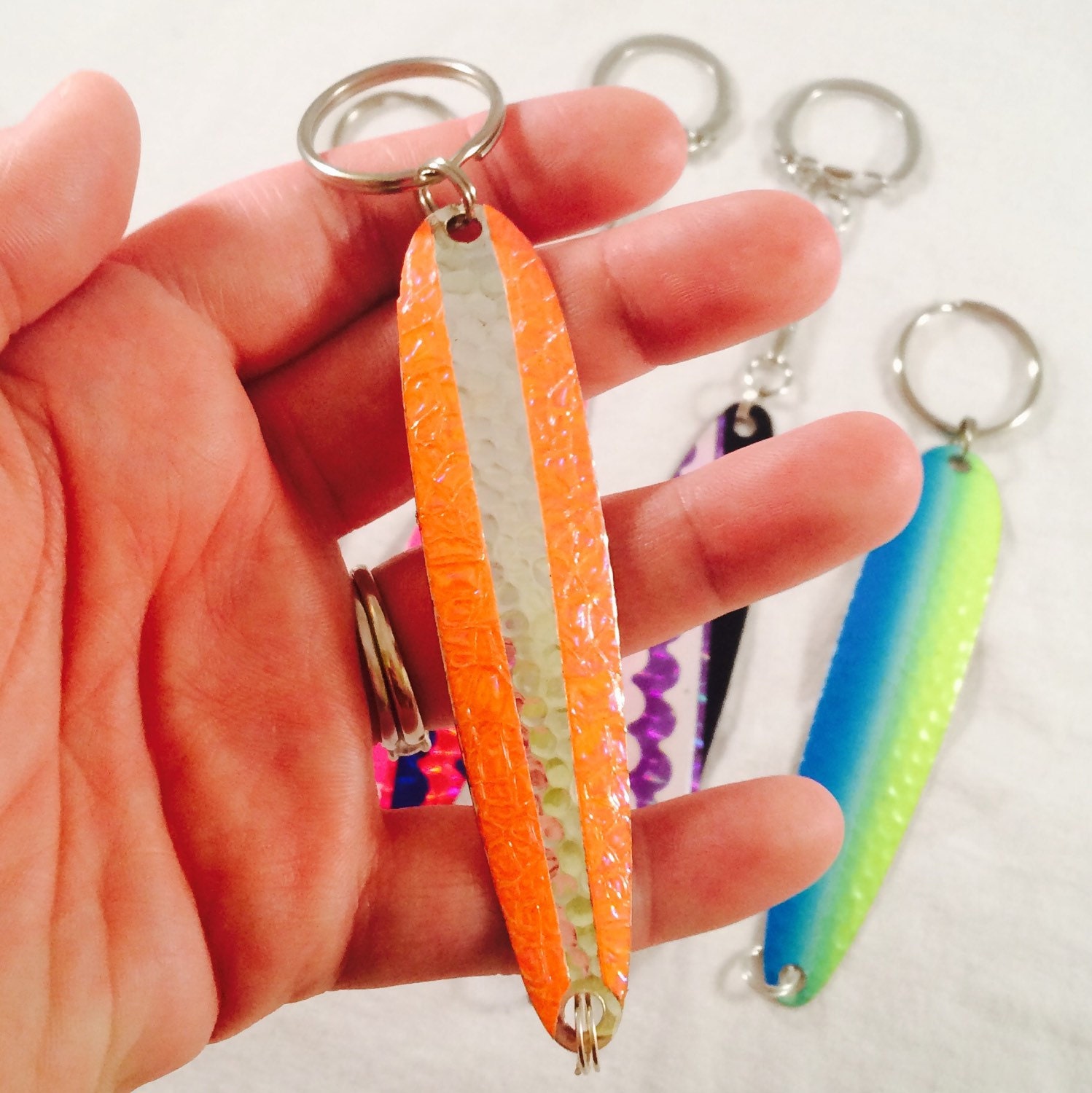 Fishing lure keychains boat key chains by KreationsByKoskela