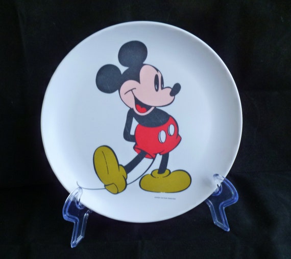 Mickey Mouse/ Melmac/ Plate/ Walt Disney by TwoCousinsCollection