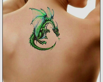 Temporary Tattoo Dragon Waterproof Ultra Thin Realistic Fake Tattoos