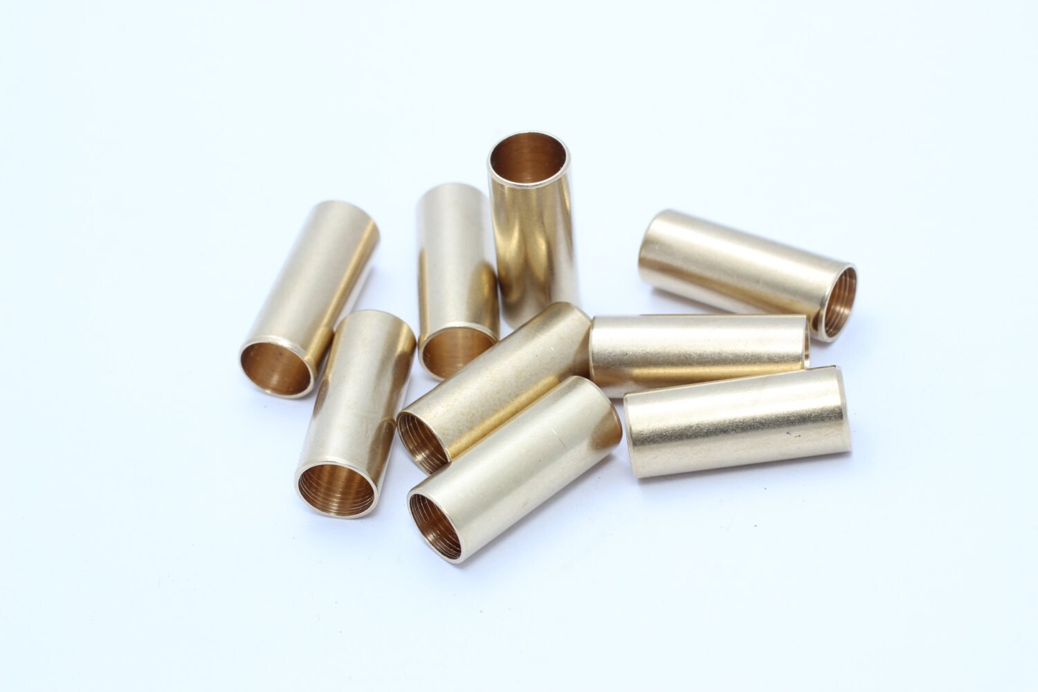 20 Pcs 8x20mm Raw Brass Tube Beads Extra long tubes Brass