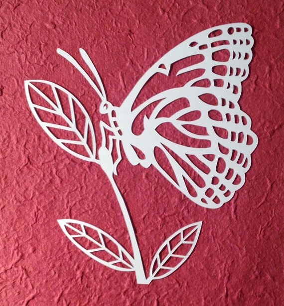 Template butterfly paper cut personal use by loveleelaart on etsy