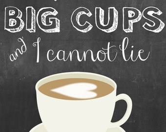 I like big cups art | Etsy