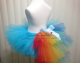 Rainbow Dash tutu Skirt, My little pony tutu skirt, Inspired. Halloween, Birthday dress, Rainbow dash, Rainbow tutu