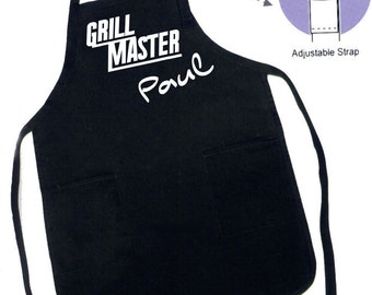 Personalized Grill Aprons Fathers Day Grilling apron Kitchen Apron mens apron personalized apron Grill Master Gift Idea gifts for him