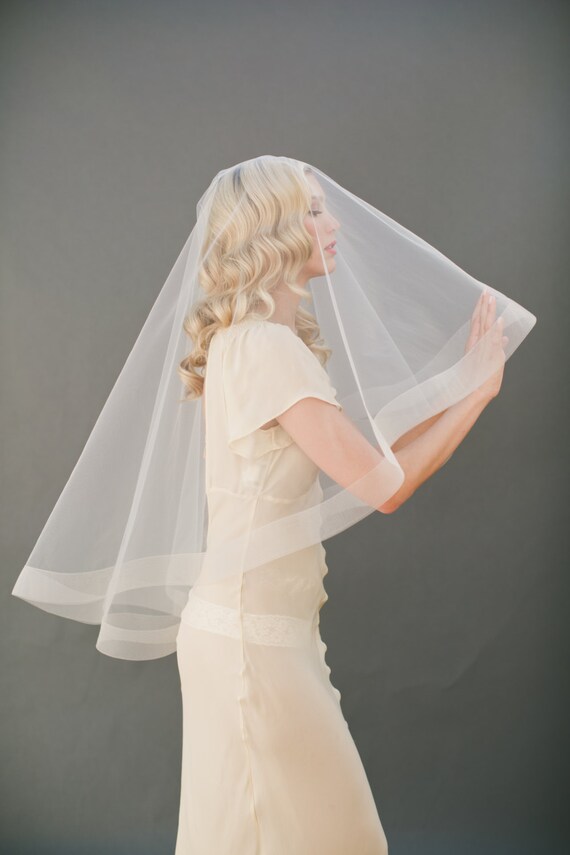 2 Horsehair Veil Horse Hair Edge Drop Veil Circle
