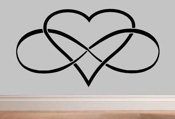  Infinity  Heart  Infinity  symbol wall decal WD Love  wall decal