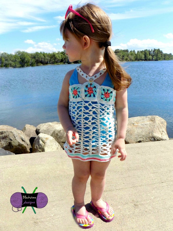 Island Princess Swimsuit Cover PDF crochet pattern beach, ocean