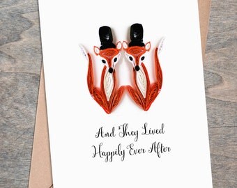 Gay Wedding Card - Same Sex Wedding - Mrs and Mr - Same Sex Marriage - Gay Love - Gay Card