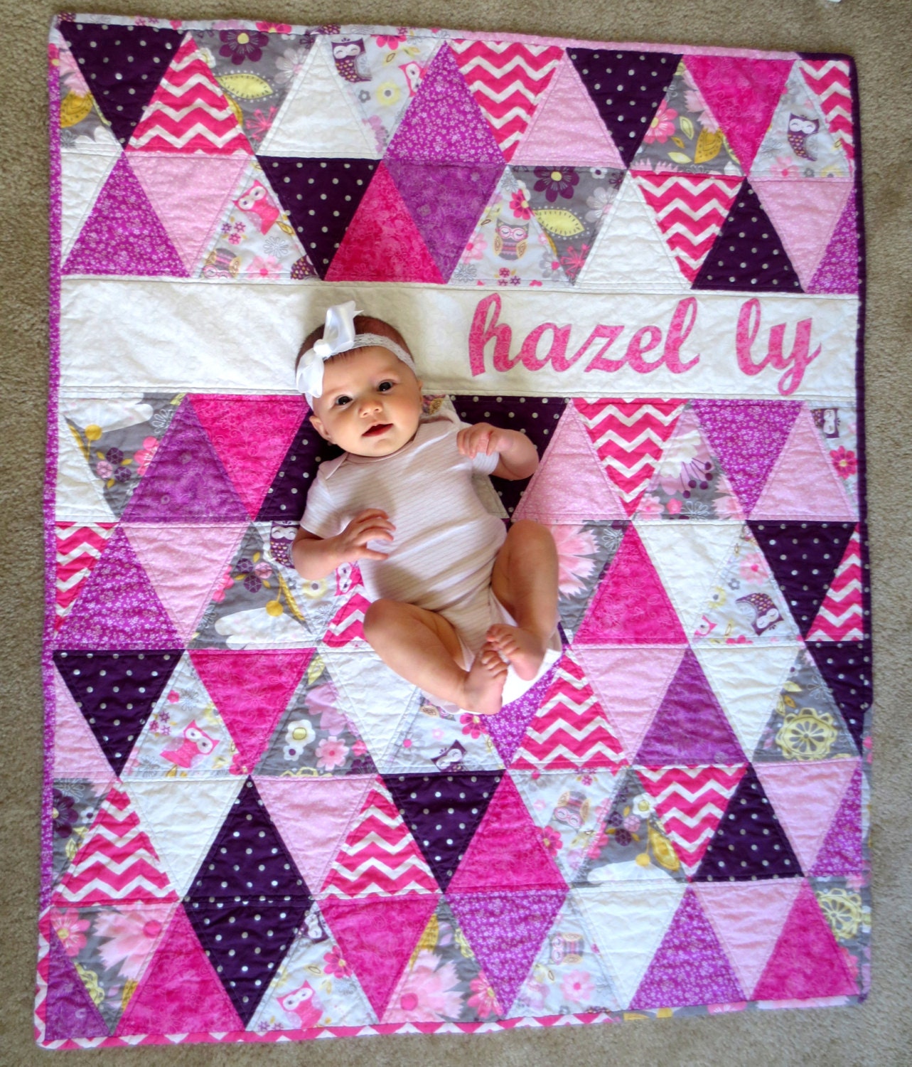 personalized-baby-quilt-triangle-baby-quilt-custom-triangle