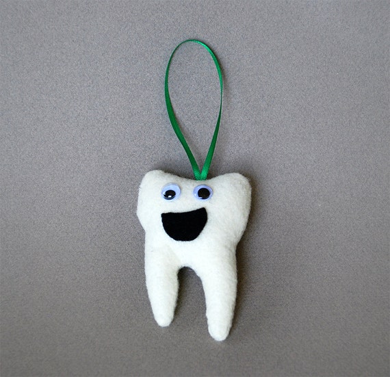 Tooth Ornament Funny Gift for Dental Hygienist Dental