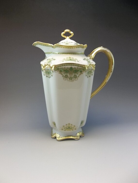 Haviland Limoges Chocolate Pot Antique by FleetwoodAntiques