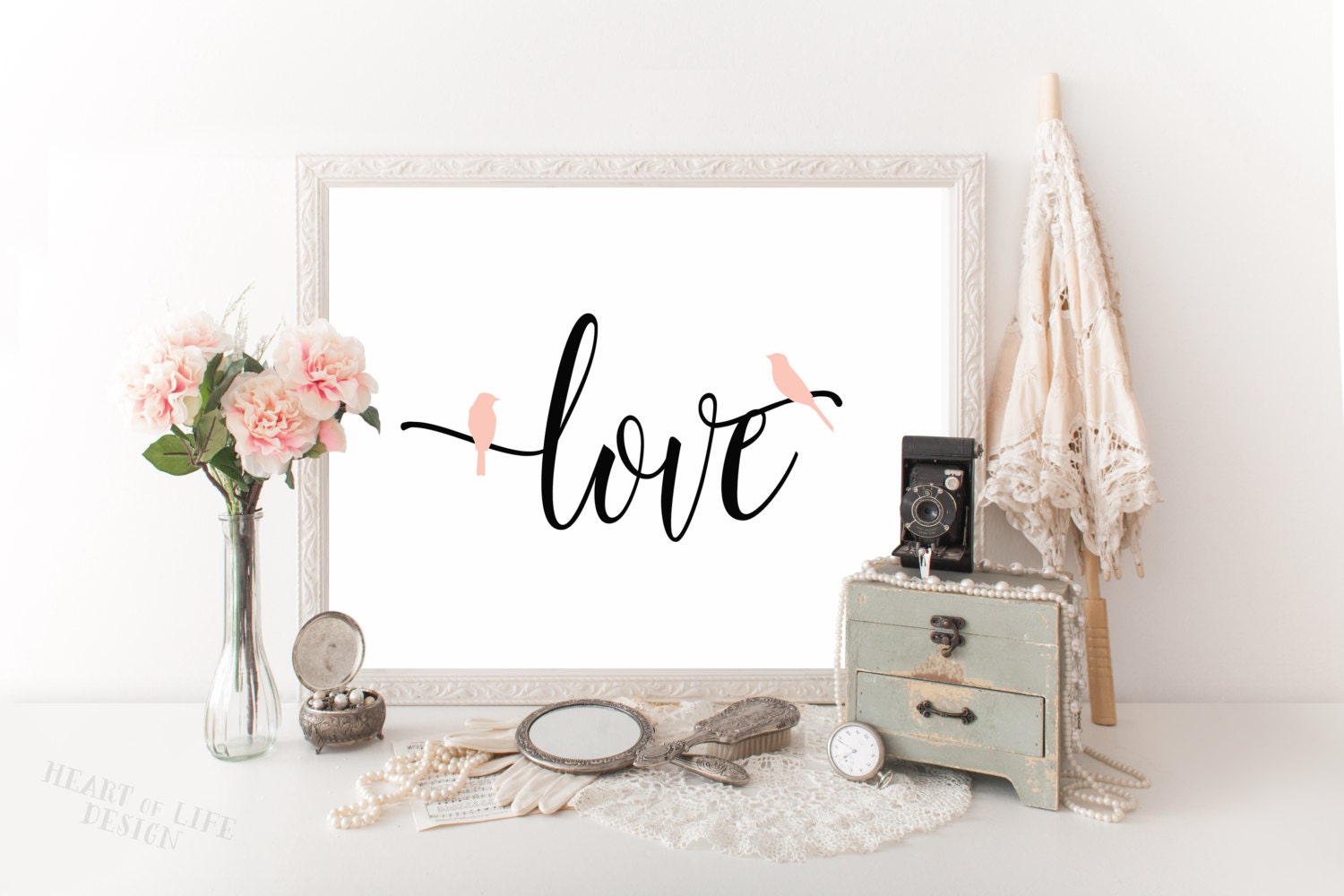 Love printable art Master bedroom wall decor by HeartOfLifeDesign