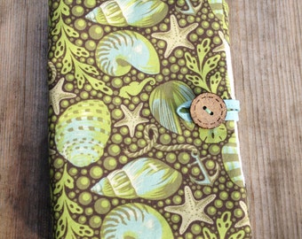 Sea bottom kindle case, kindle paperwhite cover, nook case, sea shell, ice cream