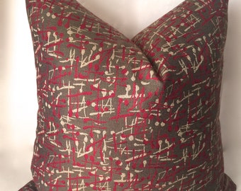 Modern Throw Pillow Cover, Brown Atomic Design Sofa Pillow, Home Living, Throw Pillows, Throw Cushions, Decorative Pillows, 0052