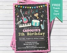 carte d'invitation anniversaire gratuite pour fille