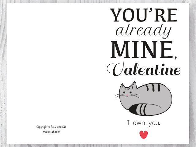 Valentines Card Funny Printable Funny Valentine's Day