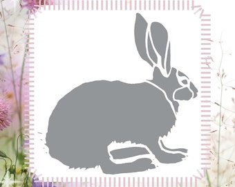 Rabbit stencils | Etsy