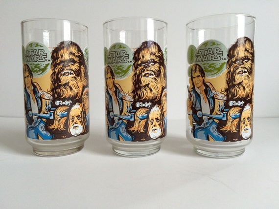 vintage star wars glasses from burger king