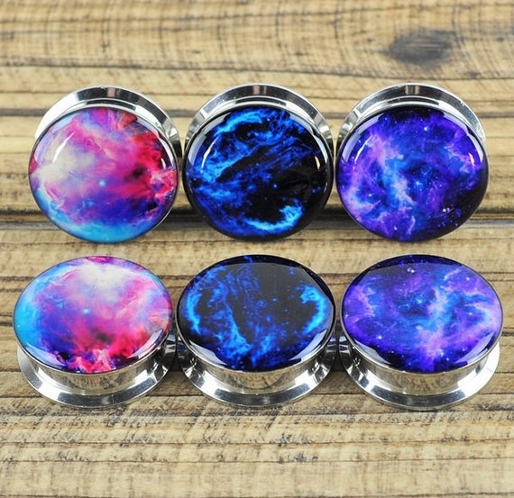 Stainless steel screw ear picture plug gauges by ArcticBuffalo