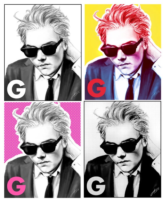 Gerard Way art prints 4x5 8x10 11x14 by xenovibes on Etsy