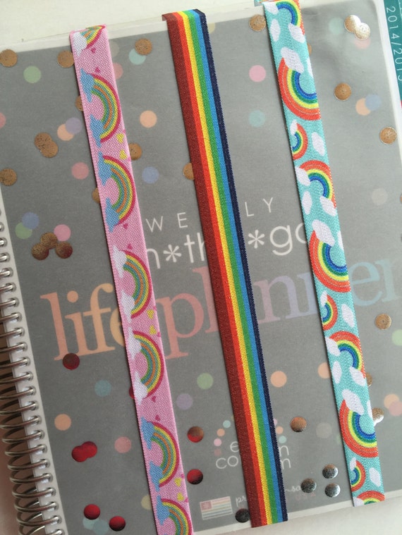 Rainbow Planner Bands Erin Condren/Plum