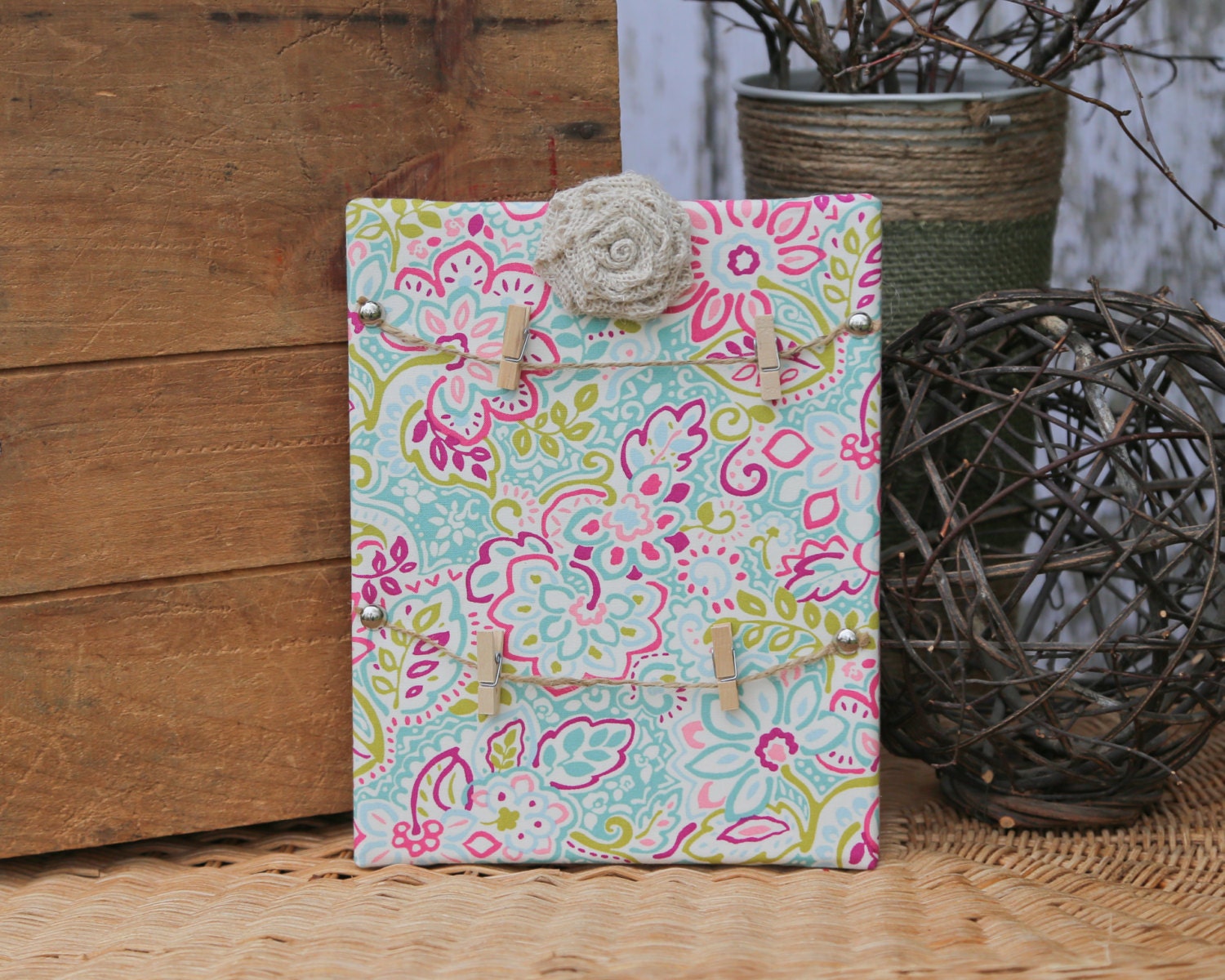 Canvas Memo Board Canvas Message Board by DeAnnasCreativeBliss