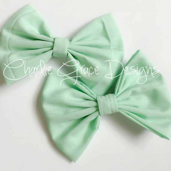 RTS Ready to Ship Fabric Hair bows on by LoveCharlieGrace on Etsy
