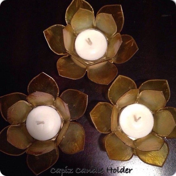 3 pcs capiz shell candle holders by nipahuthouse on etsy 3 pcs capiz shell candle holders by nipahuthouse on etsy