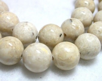 10mm Mottled Sand Riverstone Rounds 38 Beads 1mm Hole Gemstone Fossil Bead Natural 10mm Stone Rounds. Light Brown Stone Mottled Jasper