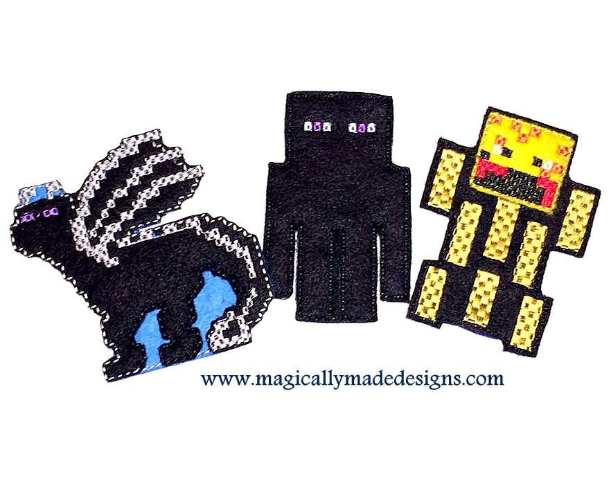 MC Finger Puppet Villian Set 2 Embroidery Design - DIGITAL 