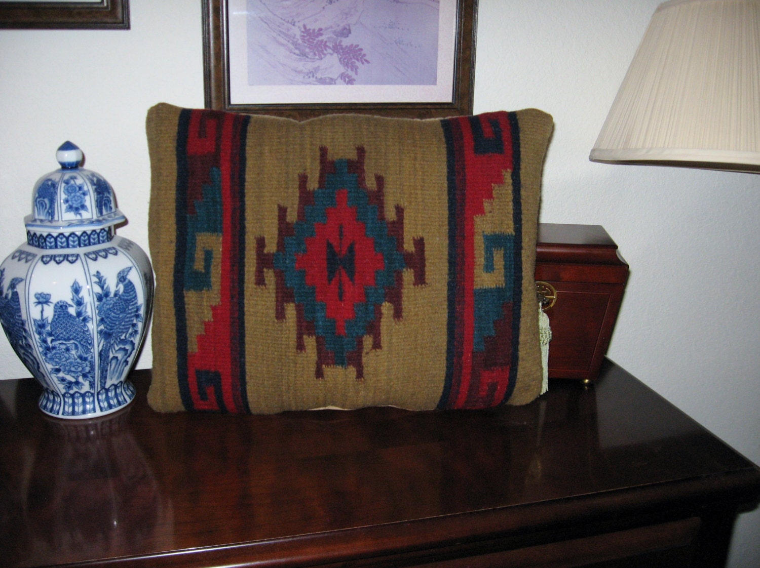 Decorator Pillow Native American 100 Wool