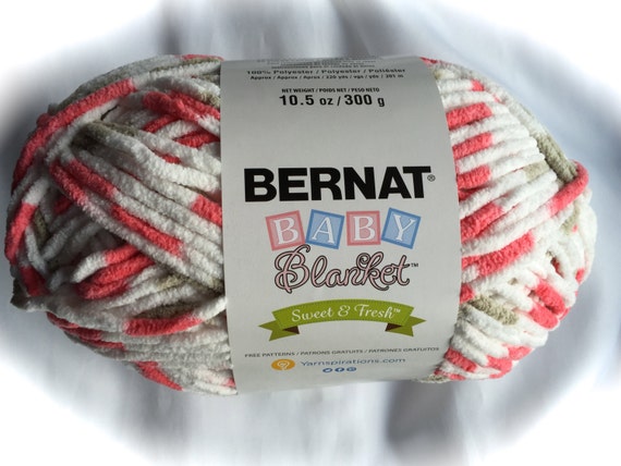 and bernat blanket fresh yarn baby sweet FLOWER Sweet Yarn 98011 Blanket POT Bernat Baby Fresh & Big