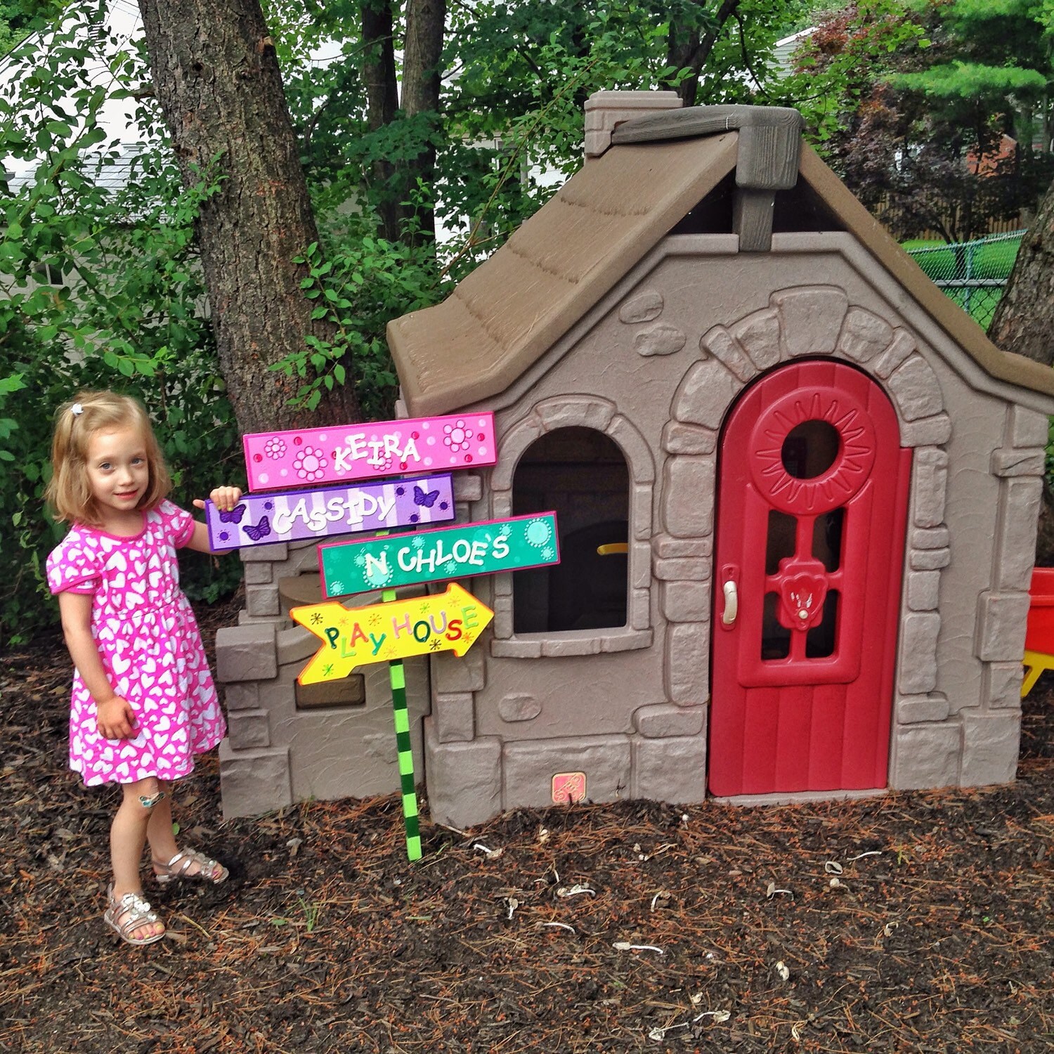 Children's Playhouse Sign Kids Sign Wood Sign Outdoor