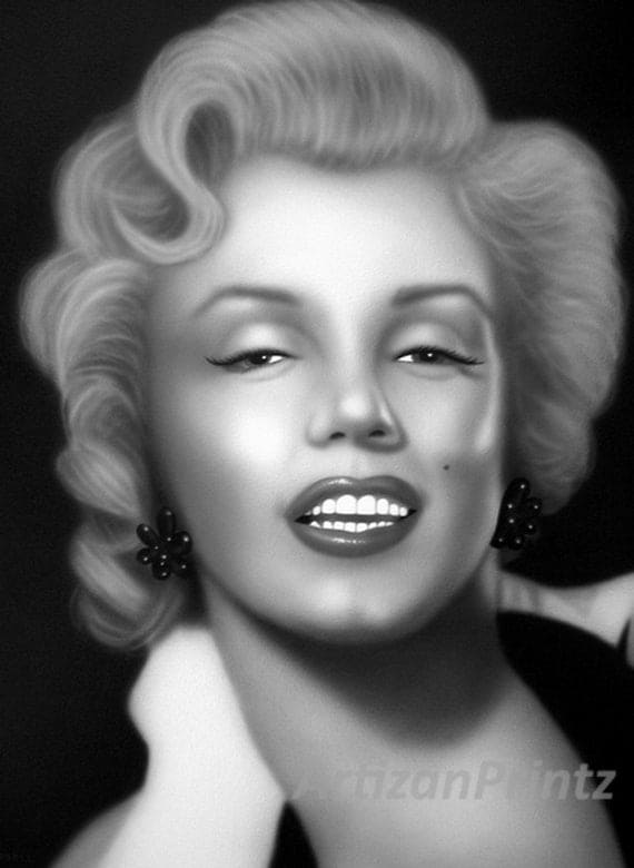 Marilyn Monroe Portrait Limited Edtion by artist by ArtizanPrintz