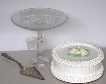 Vintage Pink Wedding  Cake  Stand 