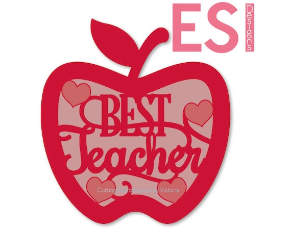 Download Best Teacher apple svg Teacher svg files SVG by ESIdesignsdigital