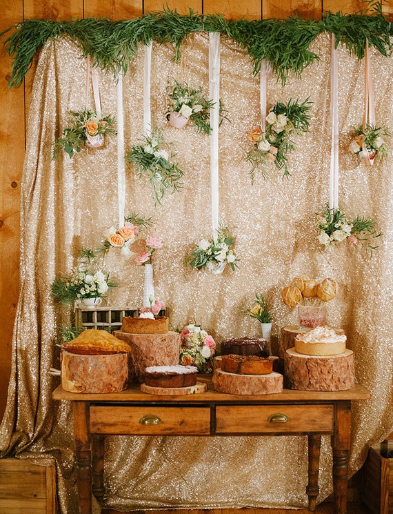 Items similar to Gold Sequin backdrops, Sequin photo booth ...