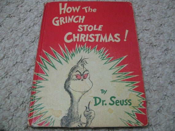 Vintage 1957 Dr. Seuss How The Grinch Stole