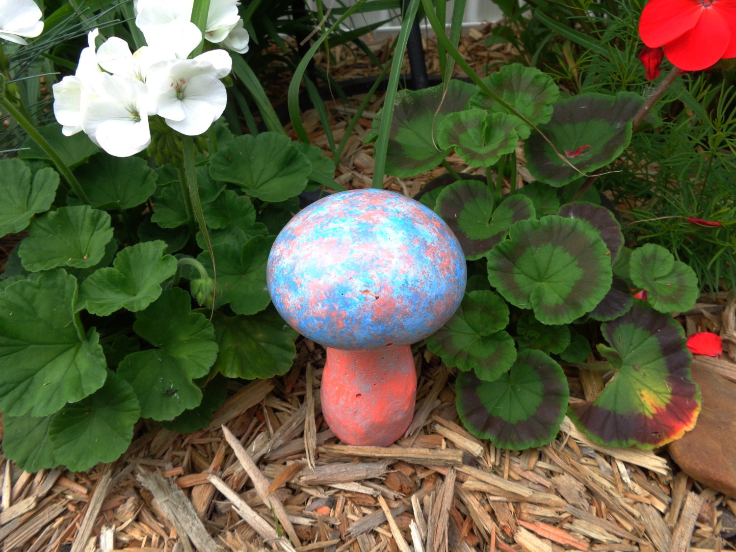 Concrete Mushroom Concrete Garden Garden Art By TheConcreteDaisy