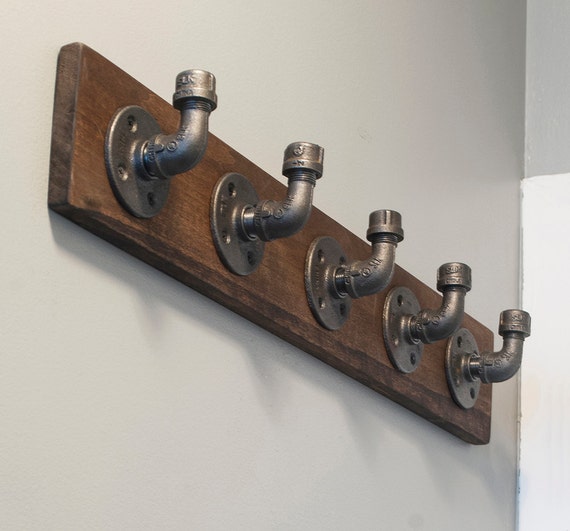 Industrial Pipe Coat Rack
