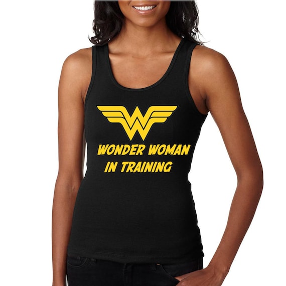 Wonder Woman in Training tank by DisneysDarkSide on Etsy