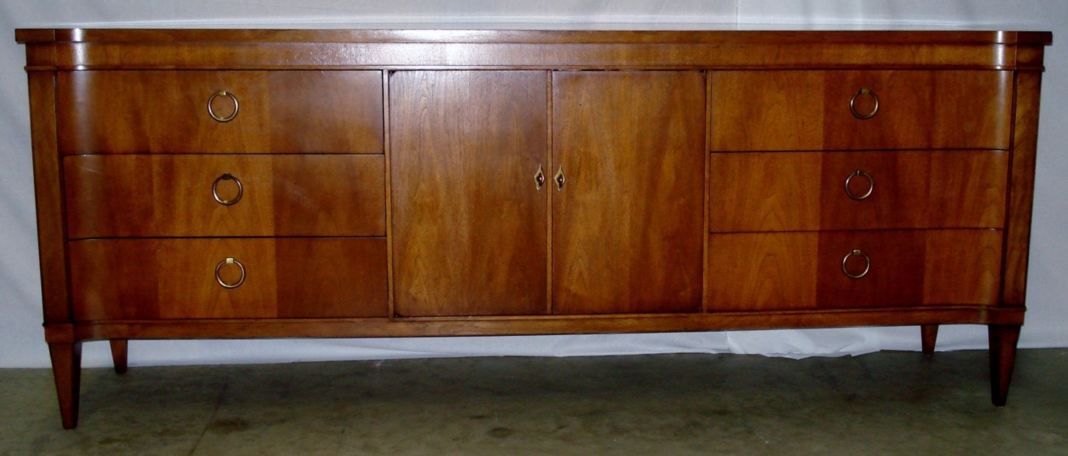 Mid Century Modern Drexel Triple Bedroom Dresser Furniture Haute Juice