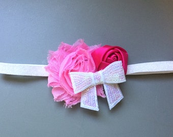 Pearl headband for babies by Infantcouture on Etsy