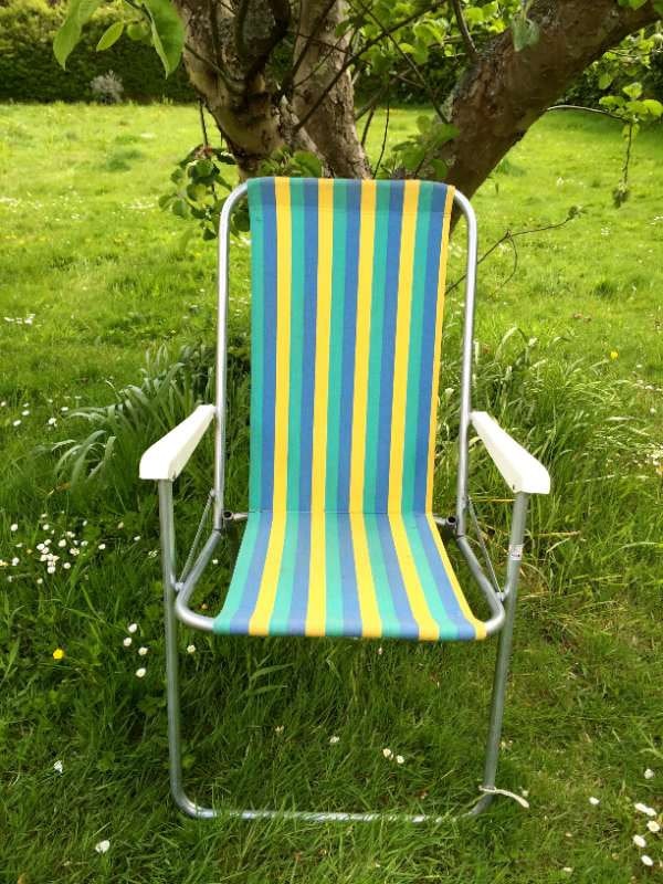 Retro Stripe Camping Chair Haute Juice