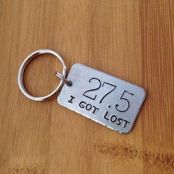 27.5 I Got Lost Necklace Keychain Bag Tag or Zipper Charm